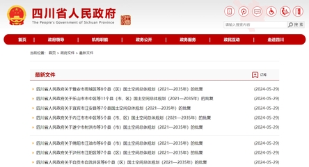 省政府批复!事关乐山国土空间总体规划