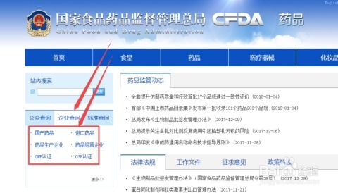 怎么在国家食品药品监督局网站上查询药品
